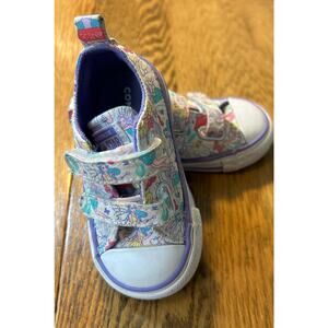 Converse Hook Loop Sneakers RARE Fairies Mushrooms Butterflies Infant Sz 4
